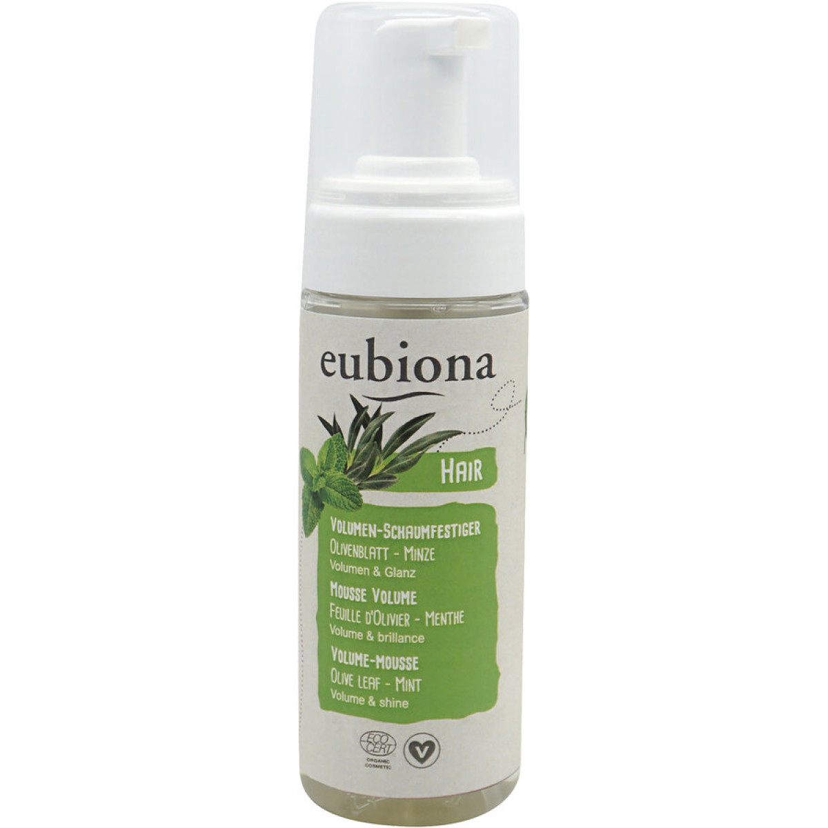 Volumen-Schaumfestiger von Eubiona | Bio, vegan | Shampoo...