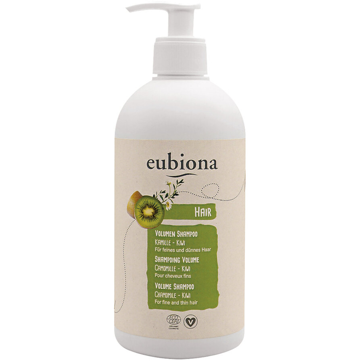 Shampoo Volumen Kamille Kiwi von Eubiona | Bio, vegan | S...