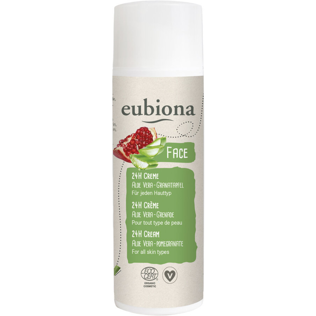 24hTagescreme Aloe Vera-Granatapfel von Eubiona | Bio, ve...
