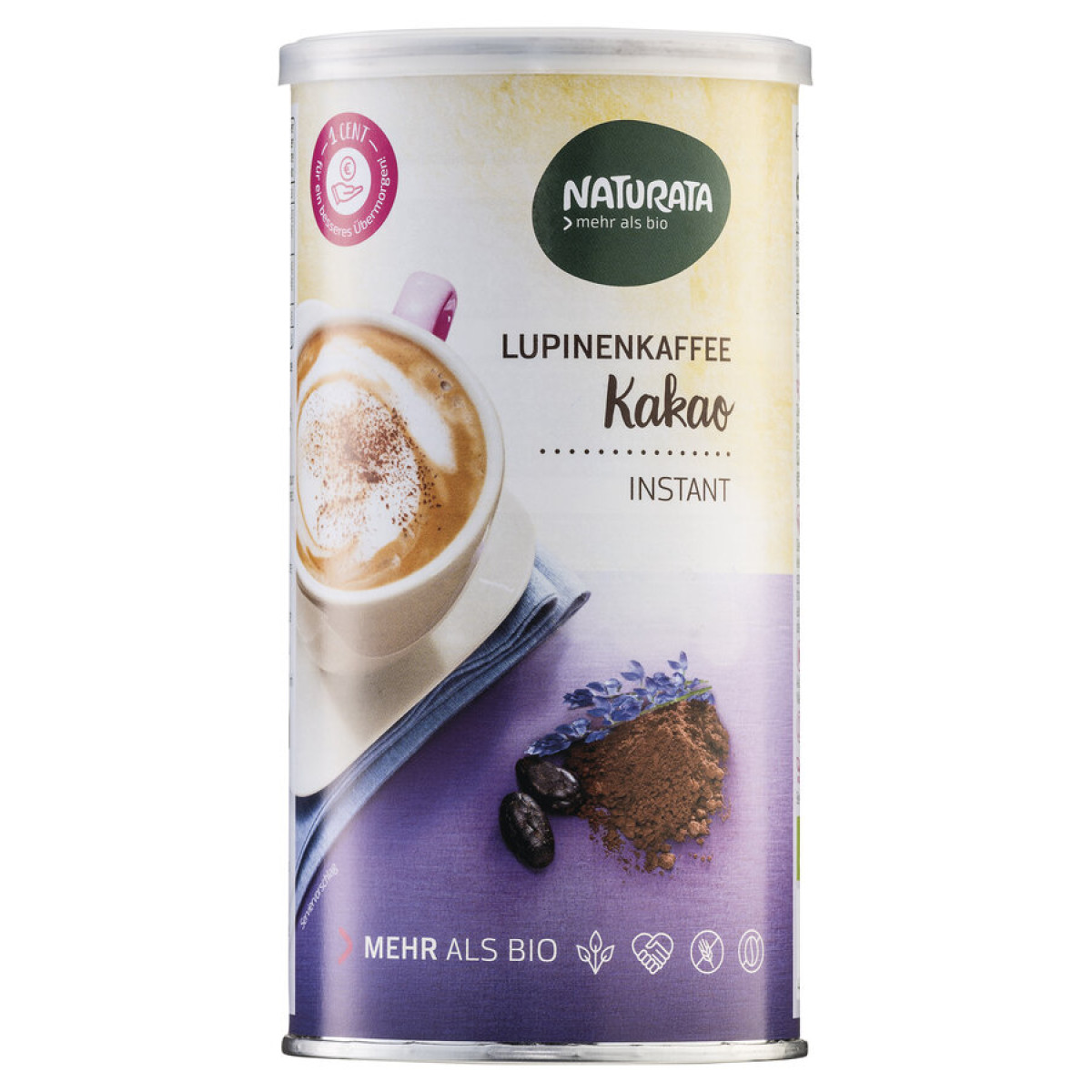 Lupinenkaffee Kakao, instant, Dose von Naturata | Bio, ve...