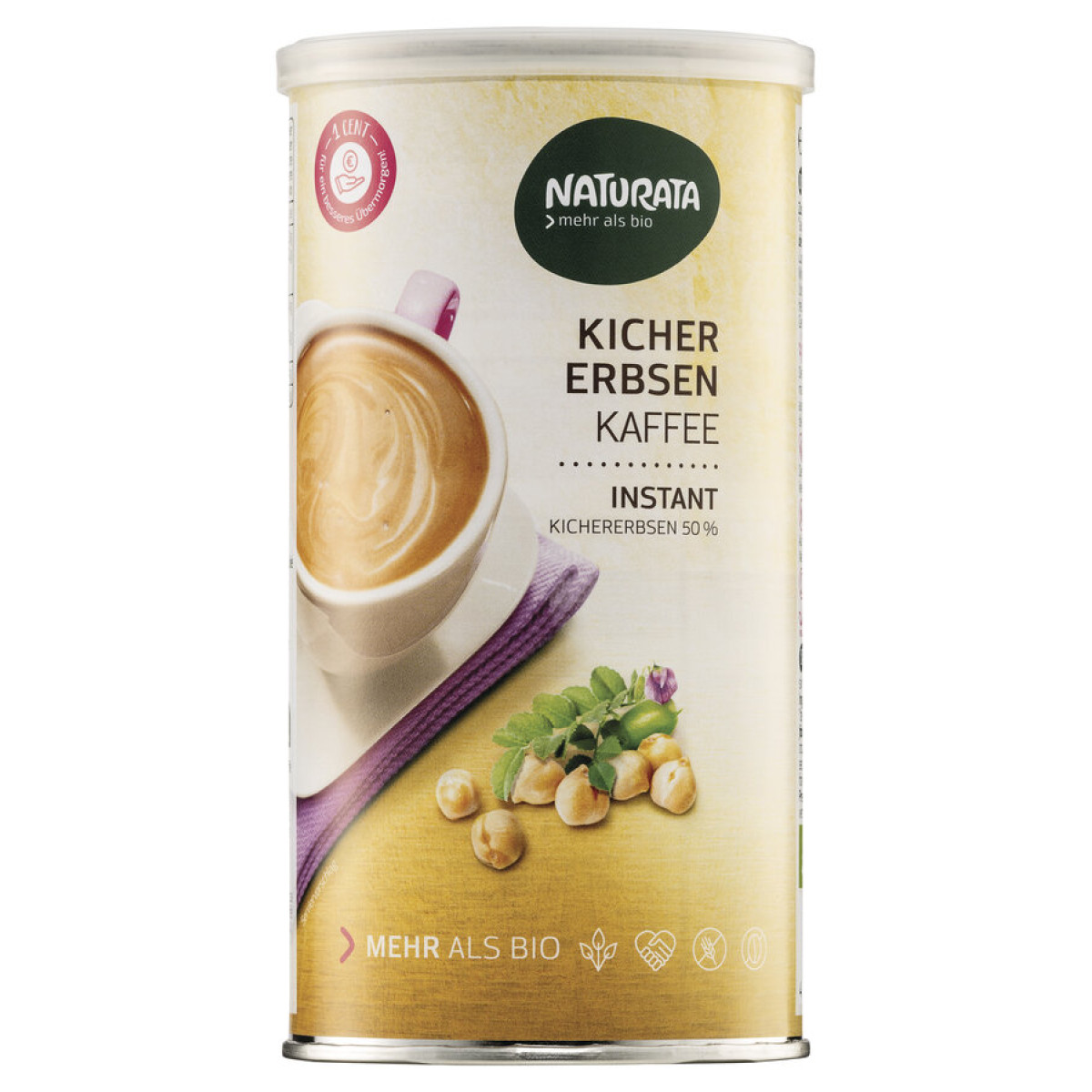 Kichererbsenkaffee instant Dose von Naturata | Bio, vegan...
