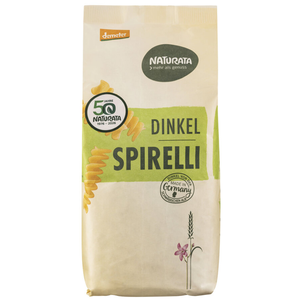 Dinkel-Spirelli demeter (hell) von Naturata | Bio, vegan...
