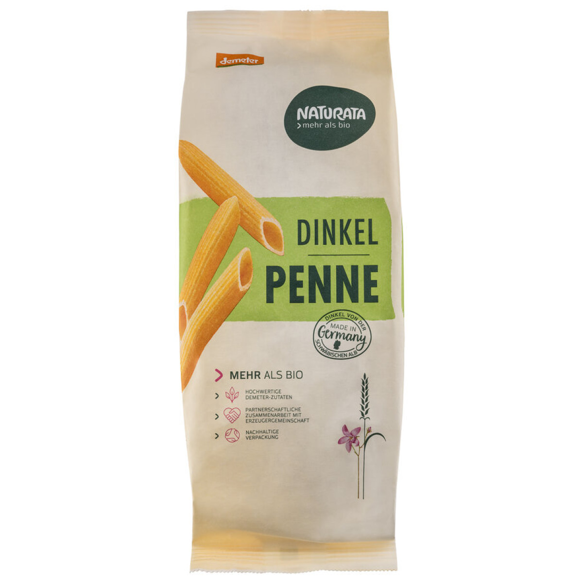 Dinkel-Penne demeter (hell) von Naturata | Bio, vegan, De...