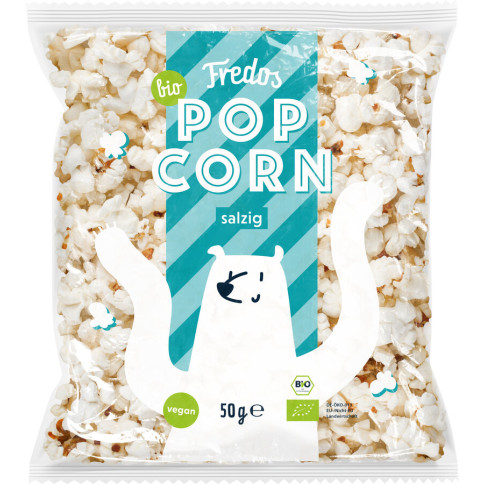 Popcorn salzig Fredos von Fredo's | Bio, vegan, laktosefr...