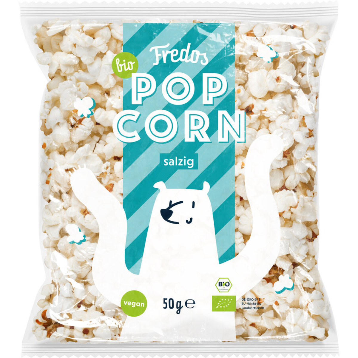 Popcorn salzig Fredos von Fredo's | Bio, vegan, laktosefr...