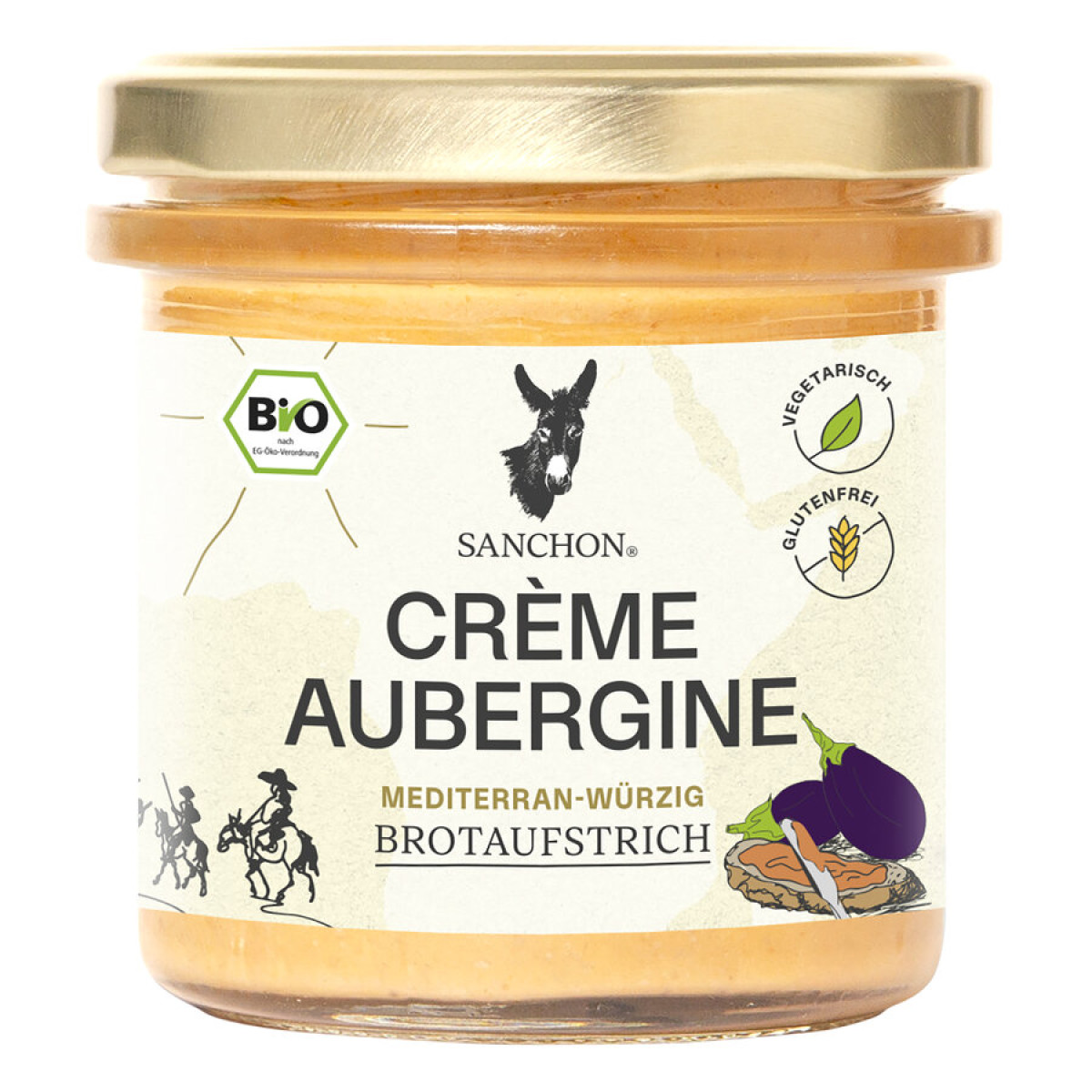 Brotaufstrich Crème Aubergine Sanch von Sanchon | Bio | A...