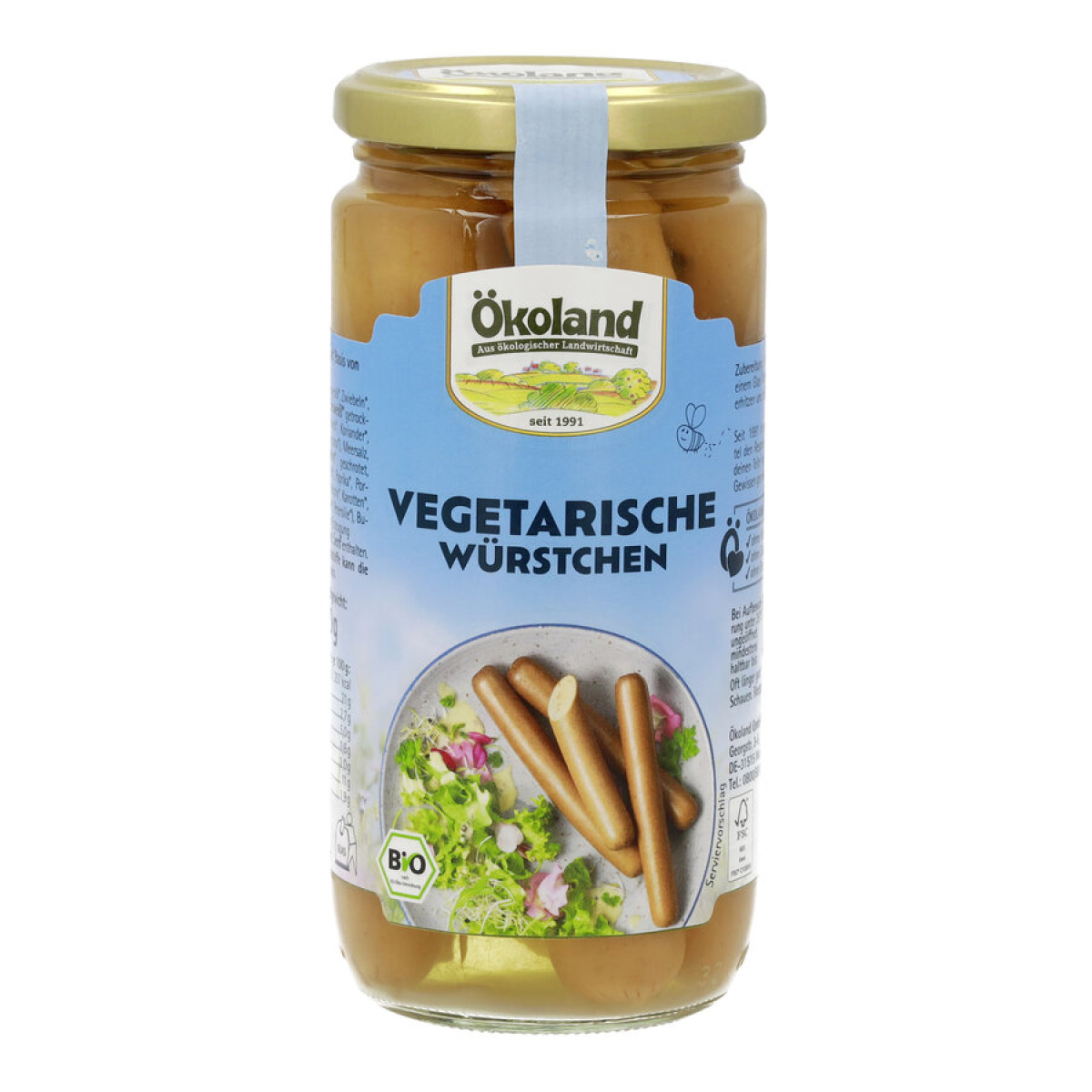 Veg.Würstchen von Ökoland | Bio | Fleisch online kaufen...