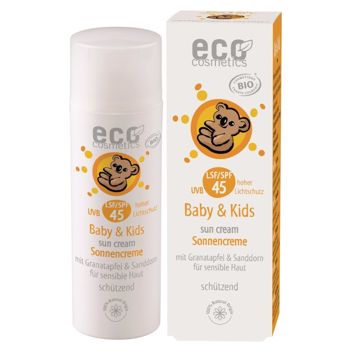 Baby Sonnencreme LSF 45 von Eco cosmetics | Bio, vegan...
