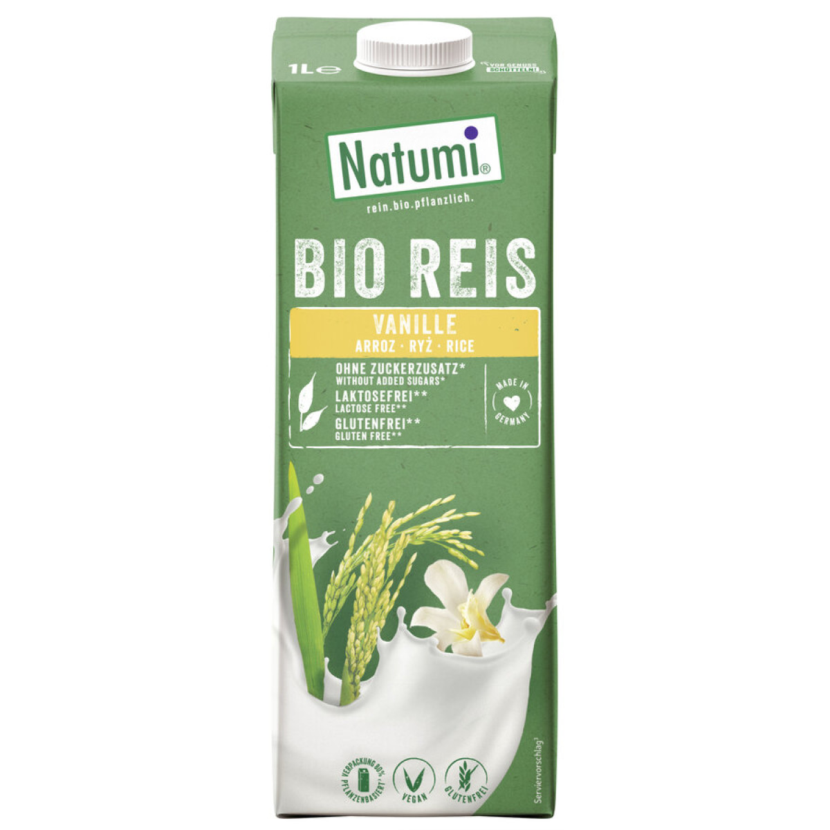 Reis Drink Vanille Natumi von Natumi | Bio, vegan, laktos...