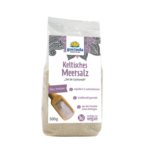 Keltisches Meersalz fein von Govinda | vegan, laktosefrei...