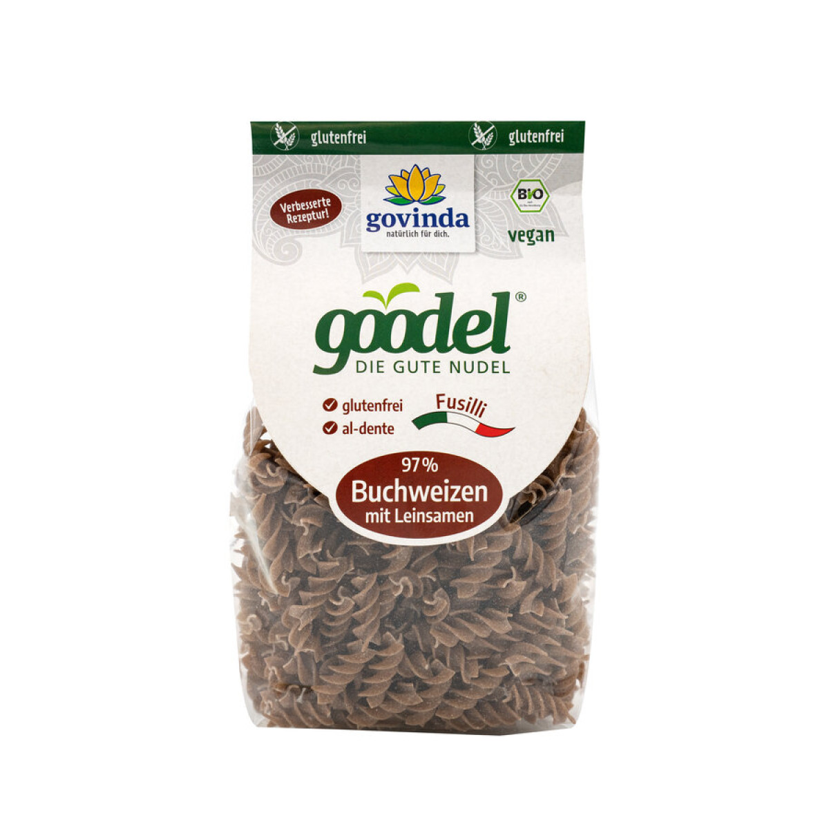 Fussili Buchweizen Leinsaat Goodel von Govinda | Bio, veg...