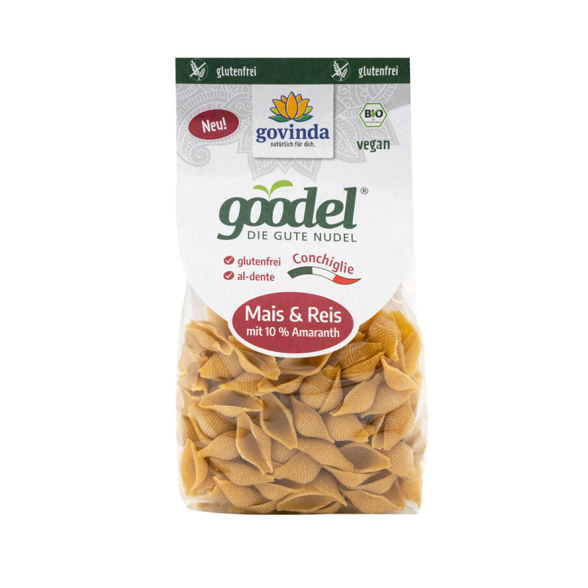 Conchiglie Mais, Reis, Amar. Goodel von Govinda | Bio, ve...