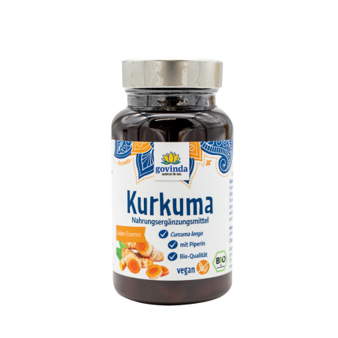 Kurkuma-Kapseln von Govinda | Bio, vegan, laktosefrei | N...