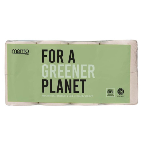 Toilettenpapier 2lagig 8Rollen Memo von Memo | Papiertasc...