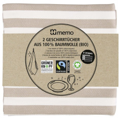Geschirrtücher BioBaumwolle Memo von Memo | Haushaltsarti...