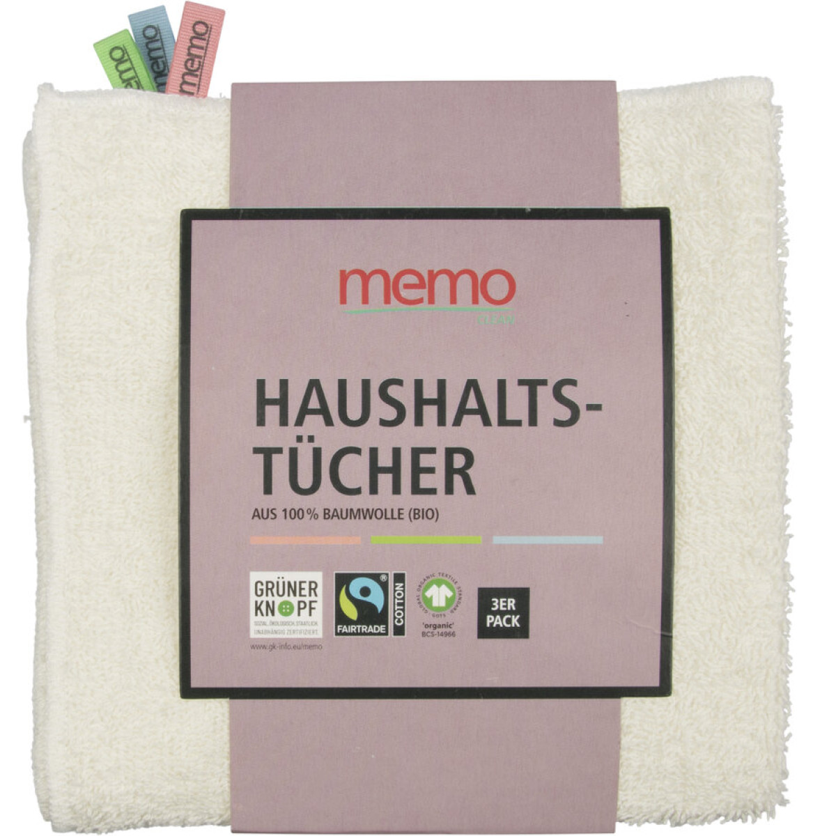 Haushaltsreinigungstuch 3er P. Memo von Memo | Haushaltsa...