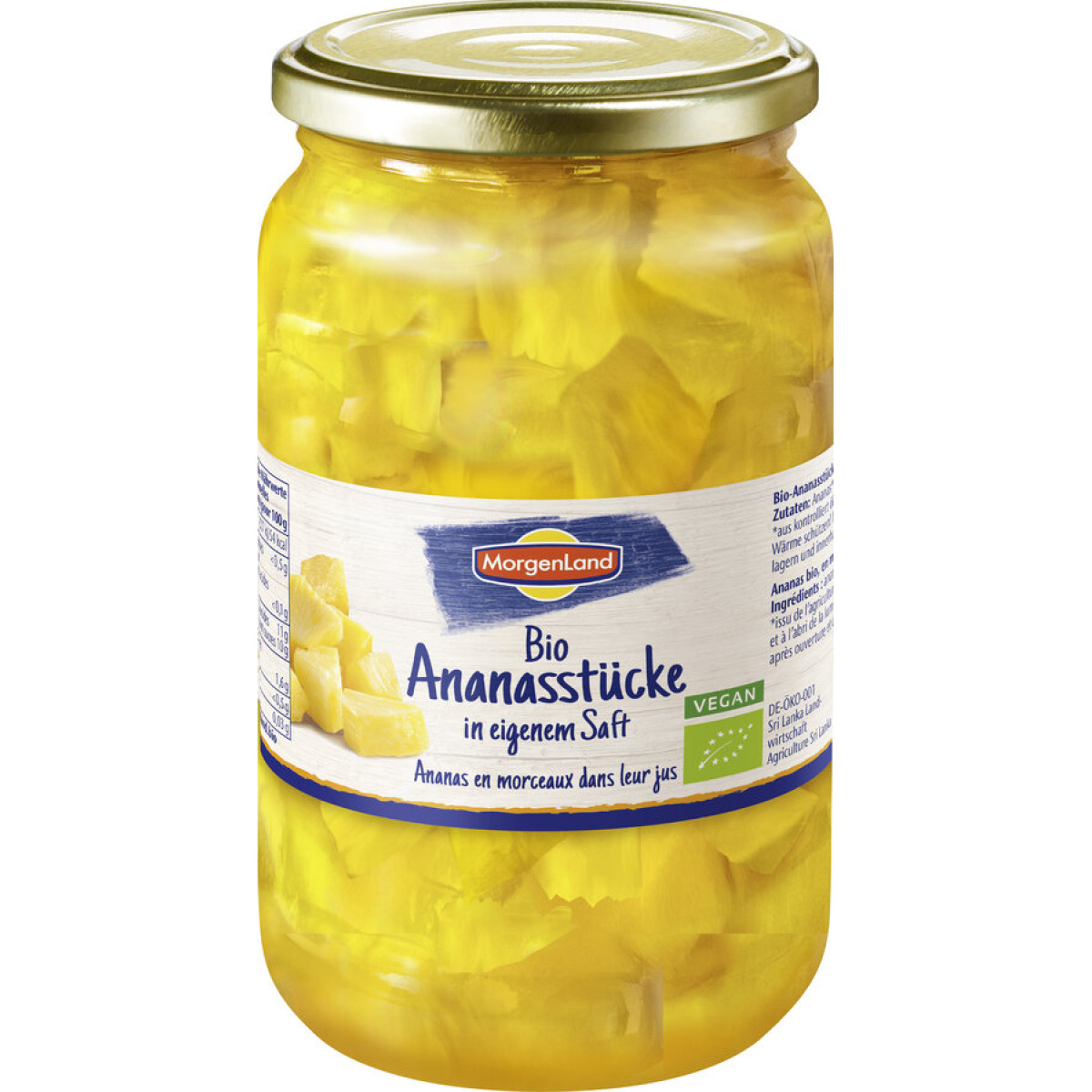 Ananas Stücke Morgenland von Morgenland | Bio, vegan, lak...