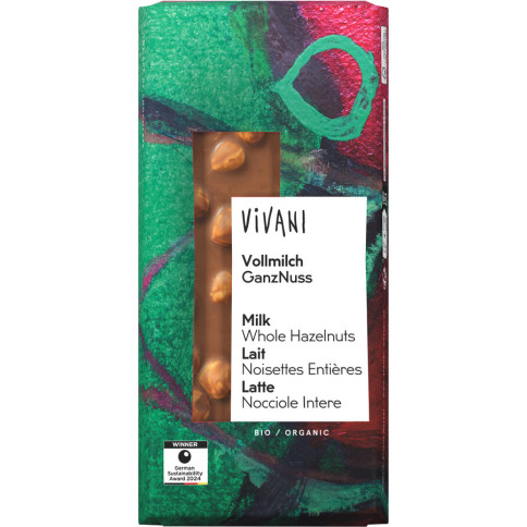 Vollmilch ganze Nüsse von Vivani | Bio | Schokolade kaufe...