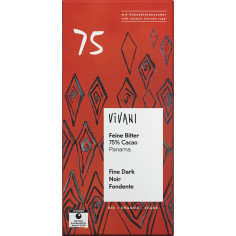 Feine Bitter 75%Cacao Panama von Vivani | Bio, vegan | Sc...