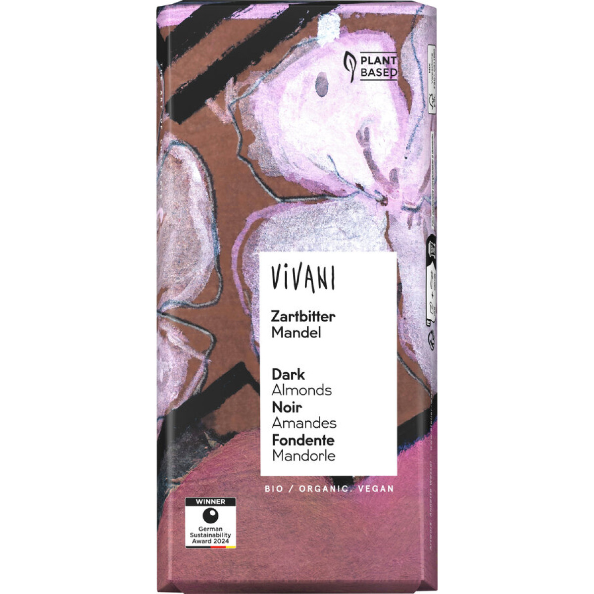 Zartbitter Mandel Schokolade von Vivani | Bio, vegan | Sc...