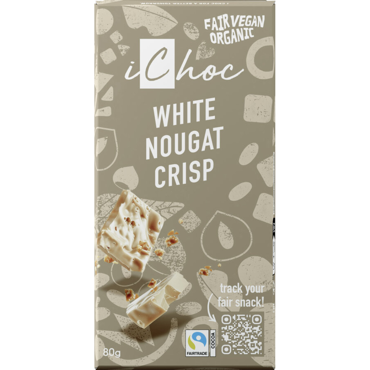 iChoc White Nougat Crisp von iChoc | Bio, vegan | Schokol...