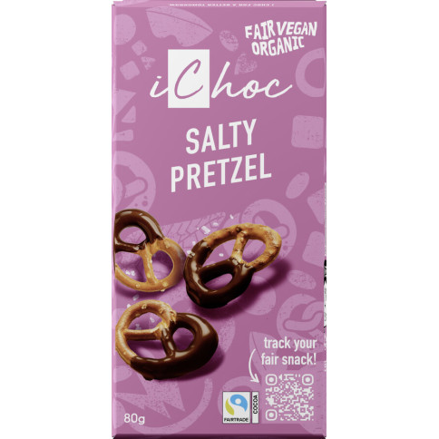 iChoc Salty Pretzel von iChoc | Bio, vegan | Schokolade k...