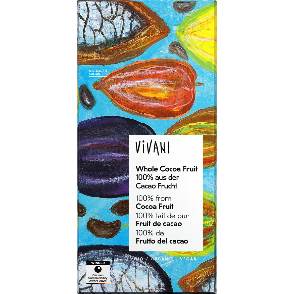 Whole Cocoa Fruit Schokolade von Vivani | Bio, vegan | Sc...