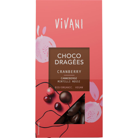 Choco Dragées Cranberry von Vivani | Bio, vegan | Süssigk...
