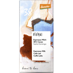 Espresso Milch 38% Schokol. demeter von Vivani | Bio, Dem...