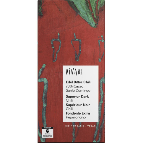 EdelBitter Chili Schokolade 70%Caca von Vivani | Bio, veg...