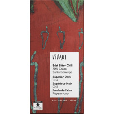 EdelBitter Chili Schokolade 70%Caca von Vivani | Bio, veg...