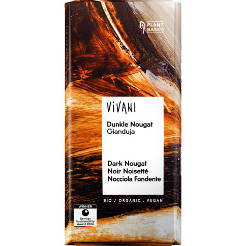 Dunkle Nougat Gianduja Schokolade von Vivani | Bio, vegan...
