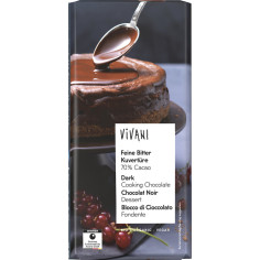 Feine Bitter Kuvertüre 70% Cacao von Vivani | Bio, vegan...