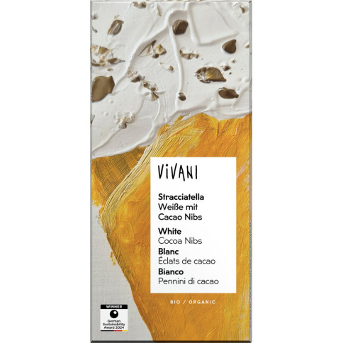 Stracciatella Weisse Cacao Nibs von Vivani | Bio | Schoko...
