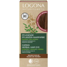 Pfl. Haarf. Pulver 07 Kastainenbrau von Logona | Bio, veg...