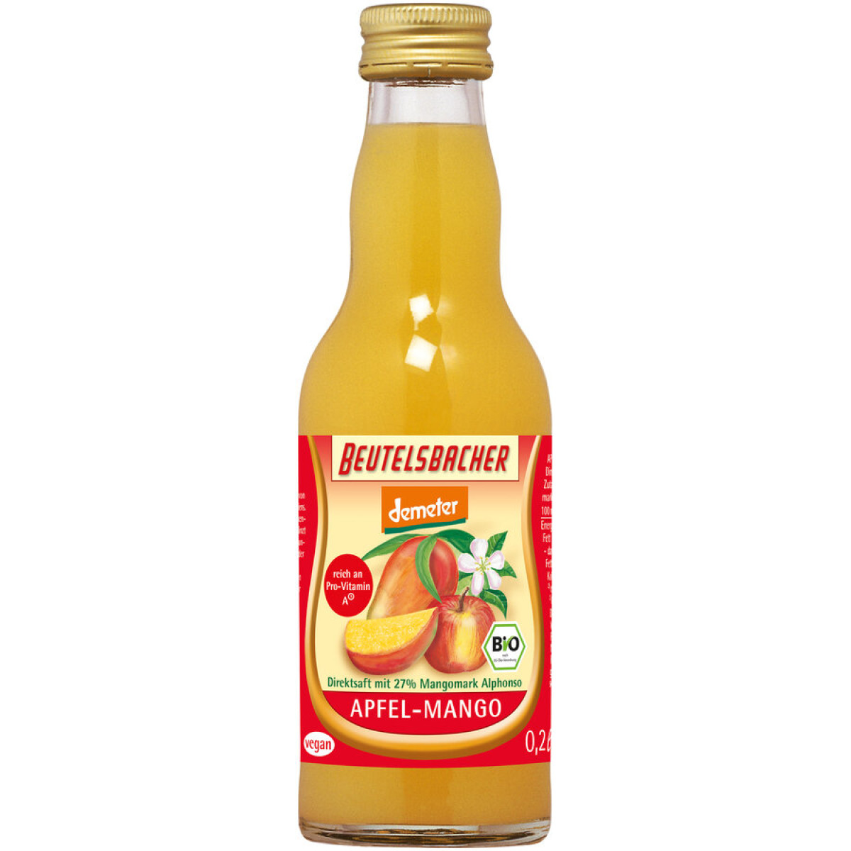 Apfel-Mango-Saft demeter von Beutelsbacher | Bio, vegan...
