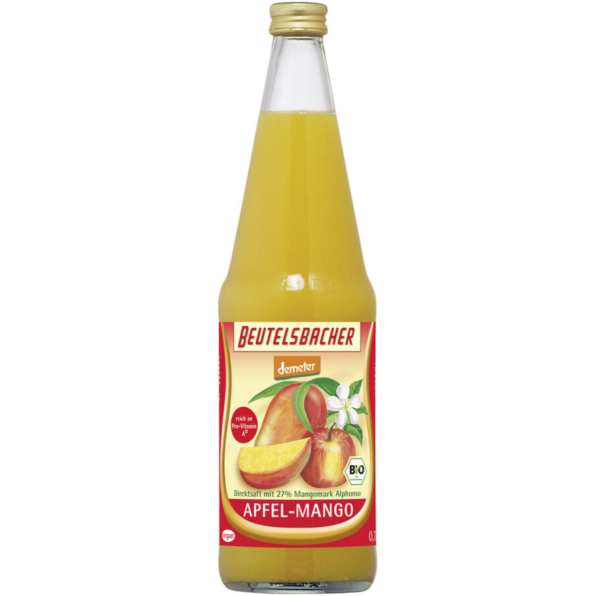 Apfel-Mango-Saft demeter von Beutelsbacher | Bio, vegan...