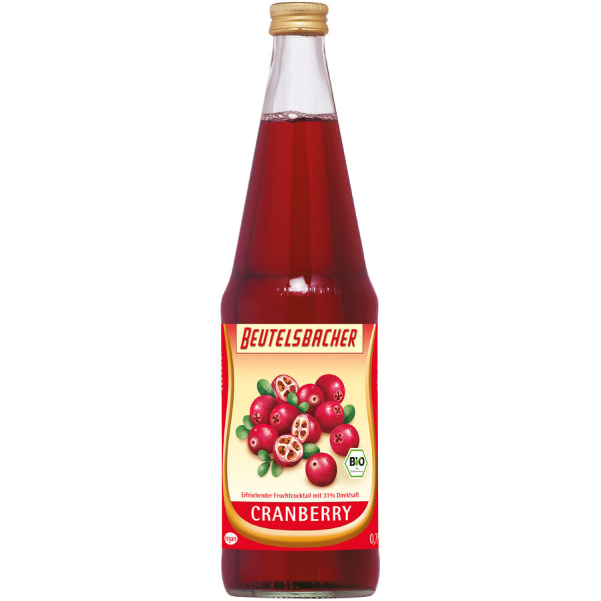 Cranberry Fruchttrunk von Beutelsbacher | Bio, vegan | Fr...