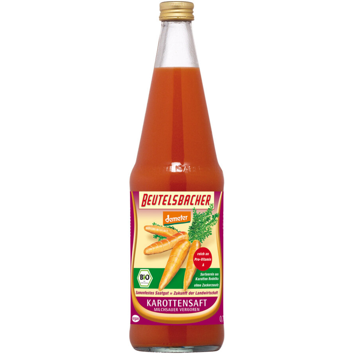 Karottensaft milchsauer vergoren de von Beutelsbacher | B...