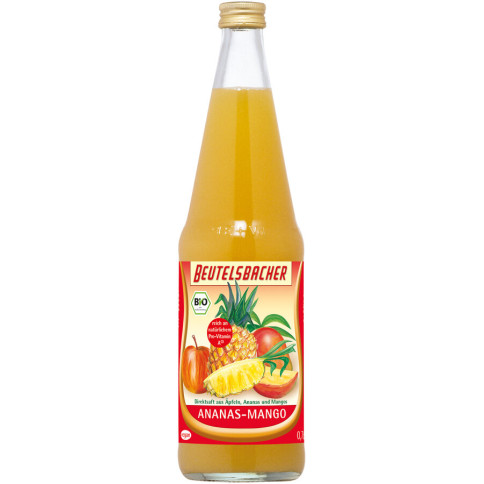 Ananas-Mango-Saft von Beutelsbacher | Bio, vegan | Frucht...