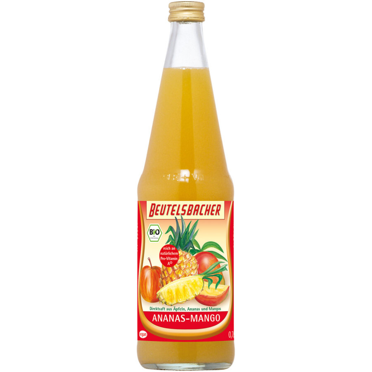 Ananas-Mango-Saft von Beutelsbacher | Bio, vegan | Frucht...