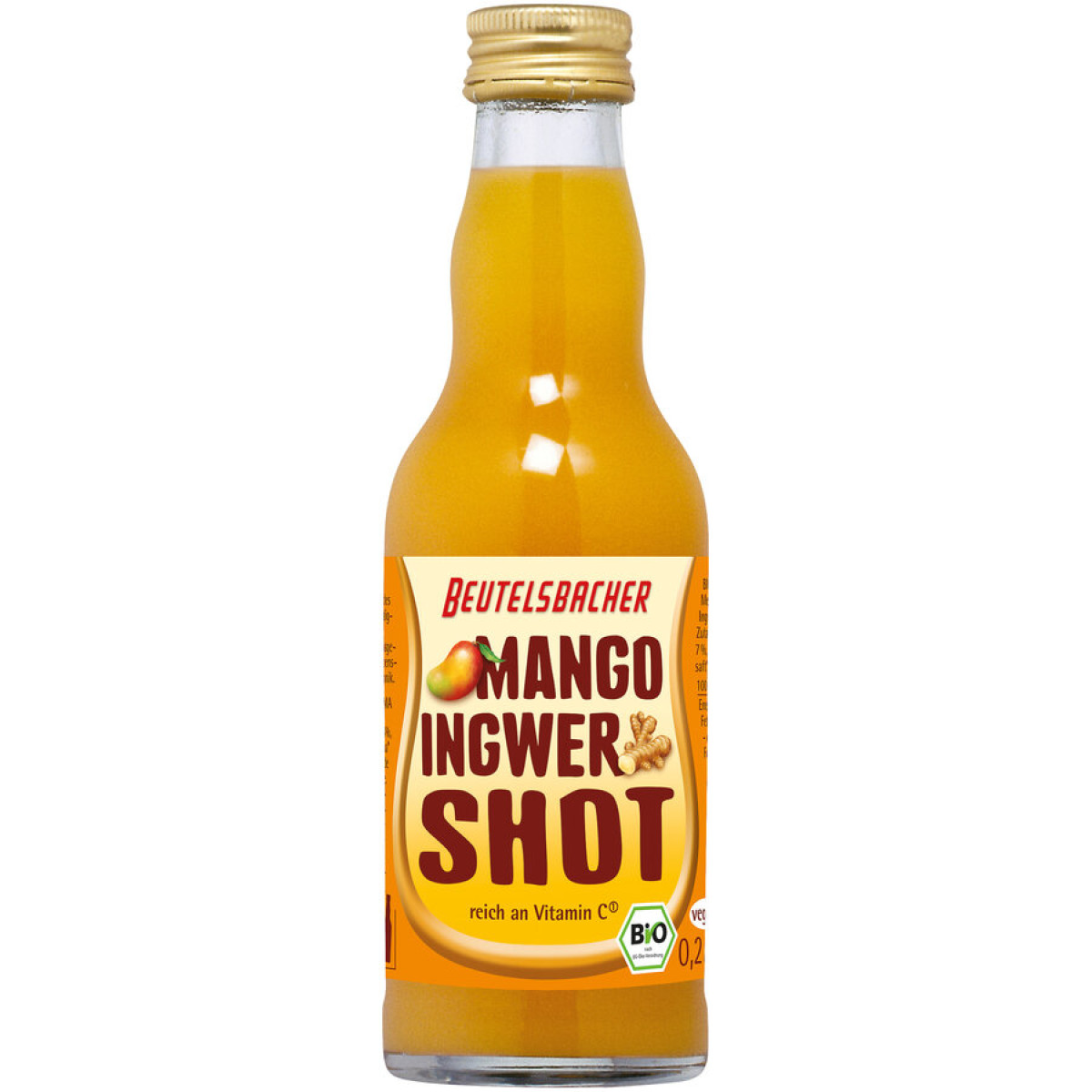 Quattro Shot Ingwer von Beutelsbacher | Bio, vegan | Fruc...