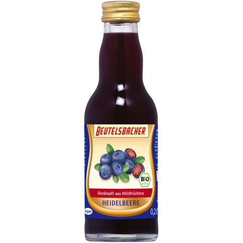 Heidelbeer Direktsaft naturtrüb von Beutelsbacher | Bio...