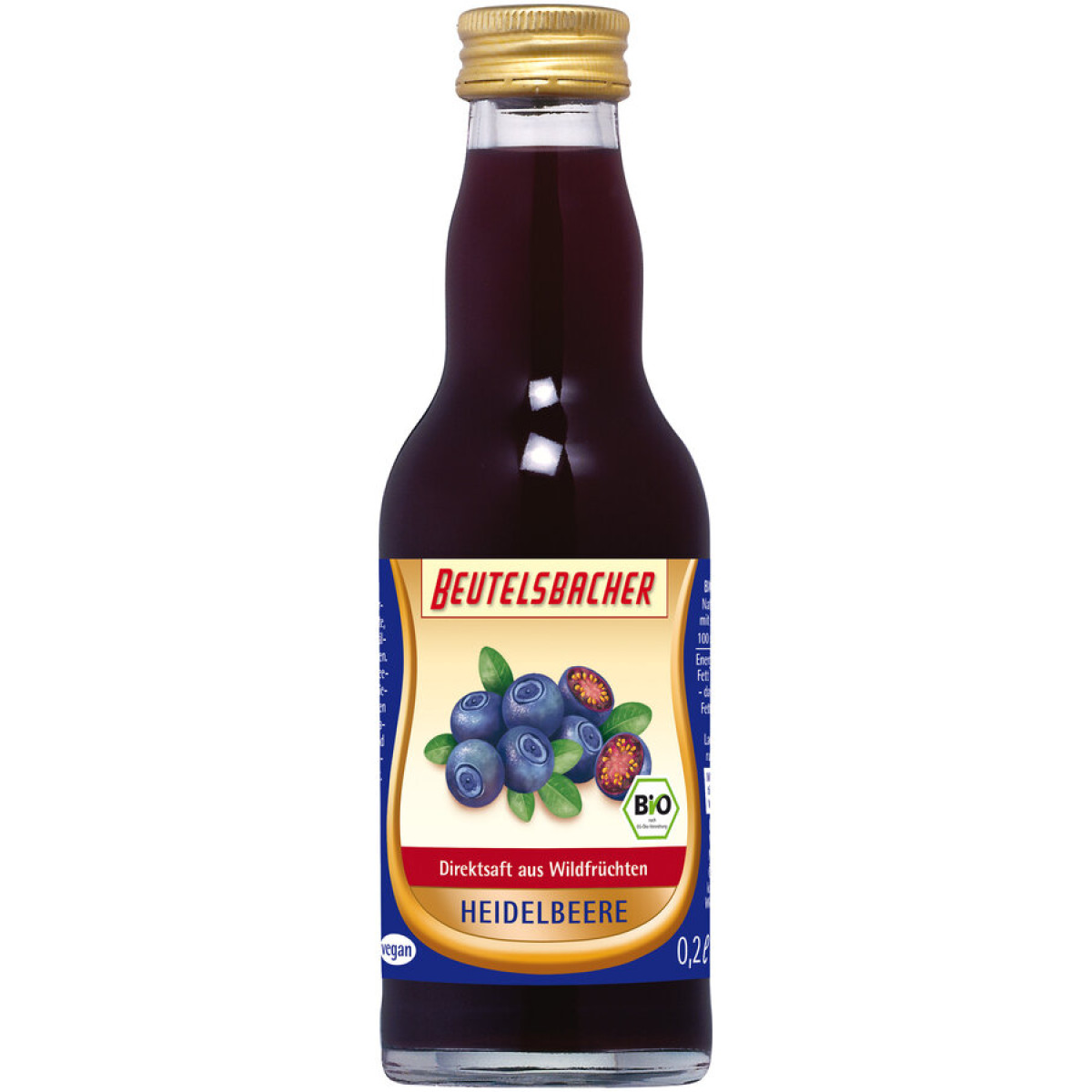 Heidelbeer Direktsaft naturtrüb von Beutelsbacher | Bio...