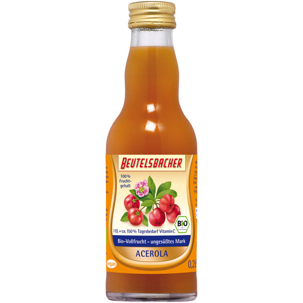 Acerola Vollfrucht von Beutelsbacher | Bio, vegan, laktos...