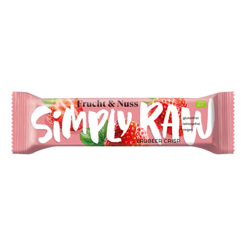 Riegel Erdbeer Crisp SimplyRaw von Simply Raw | Bio, vega...