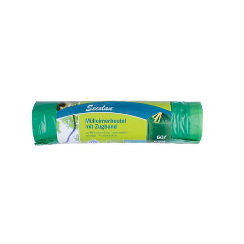 Mulleimerbeut. Zugband 15X60L MEMO von Memo | Papiertasch...