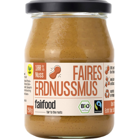 Erdnussmus fairfood von fairfood | Bio, vegan, laktosefre...