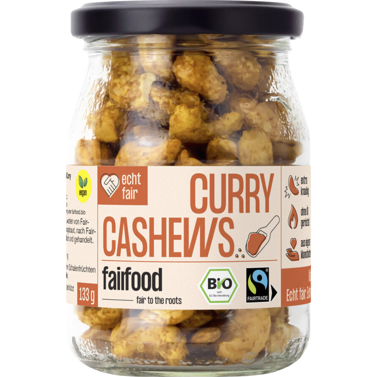 Cashewkerne Curry&Salz fairfood von fairfood | Bio, vegan...