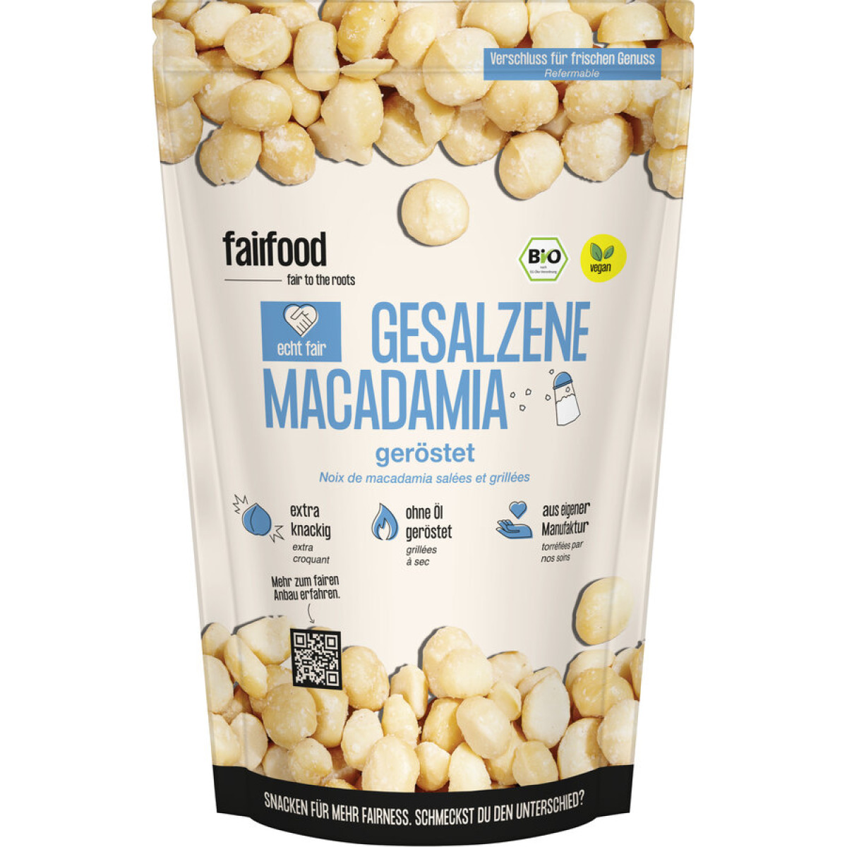 Macadamia geröst.&gesalzen Fairfood von fairfood | Bio, v...